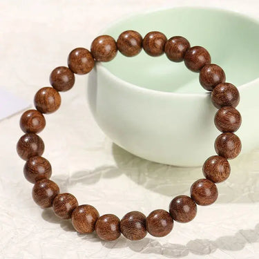 Tibetan Natural Wood Bracelet with Mantra